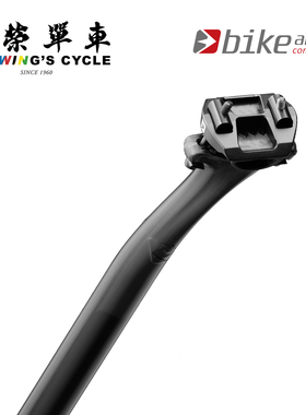 BIKE AHEAD自行车座管碳纤维超轻公路山地车座杆直头/后飘15mm