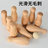 拓朴运动 Solid Wood Bowling Solid Set Set Set Set с набором Shaffleboard с сумочкой