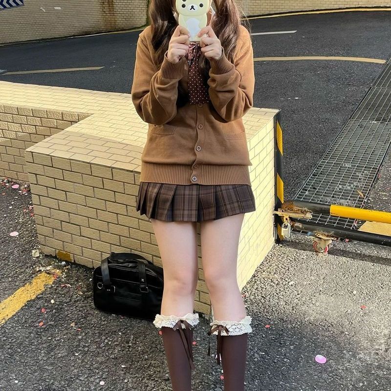 毛衣长袖秋冬穿搭套装JK制服