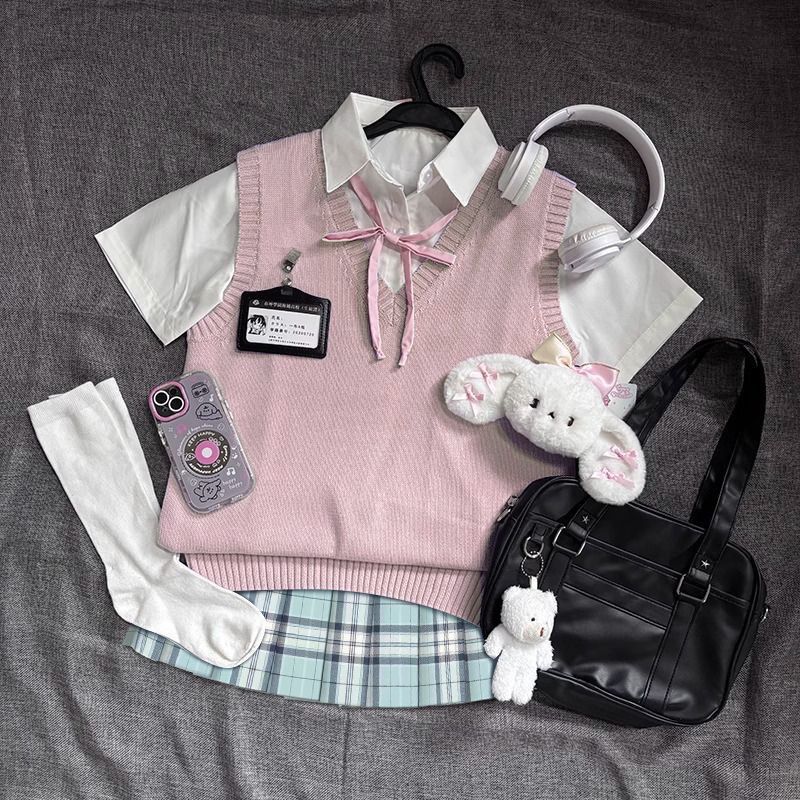 jk制服日系学院风针织衫背心秋冬