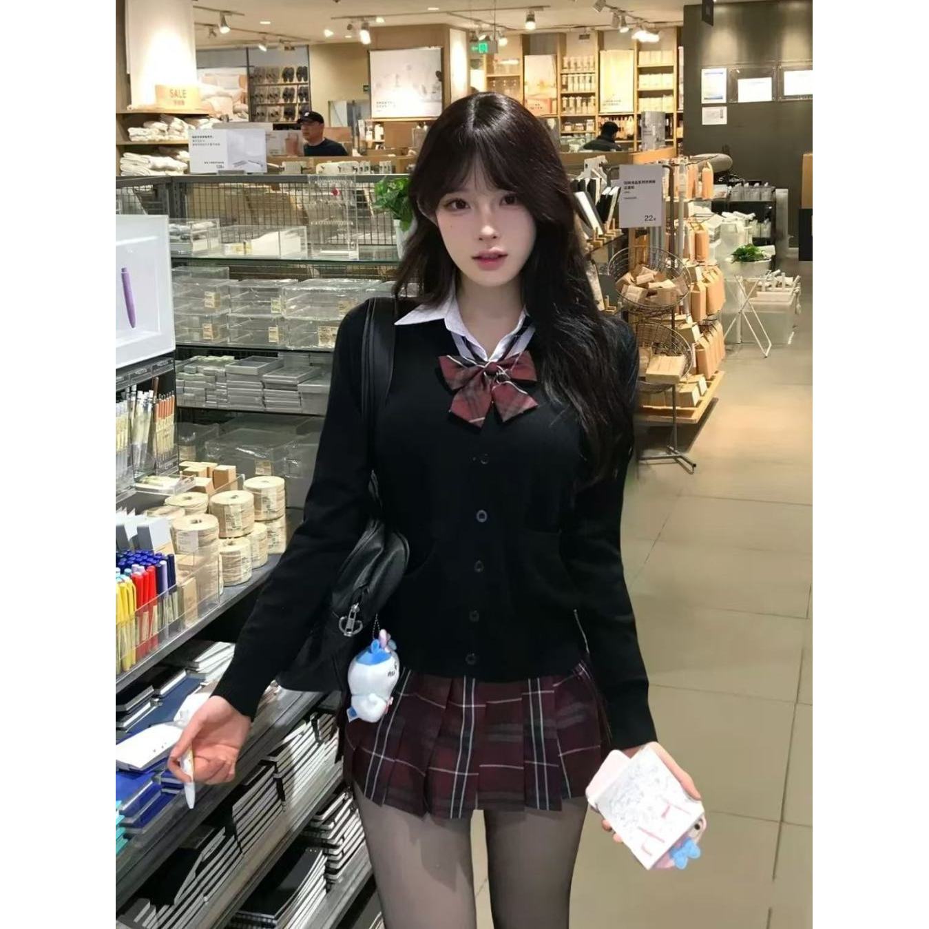 爆款外套原创学院风套装女