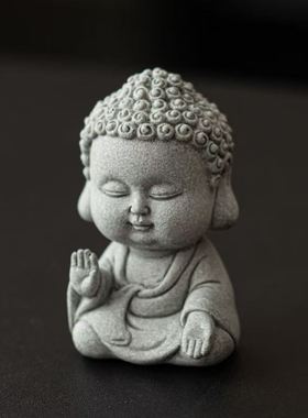 如来茶宠青砂石景观小佛像摆件园艺盆景假山微景观造景装饰品摆设