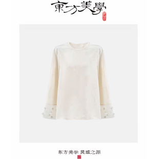 穿搭国风提花刺绣上衣福蝶衬衫 新中式 SR498 春蝶序