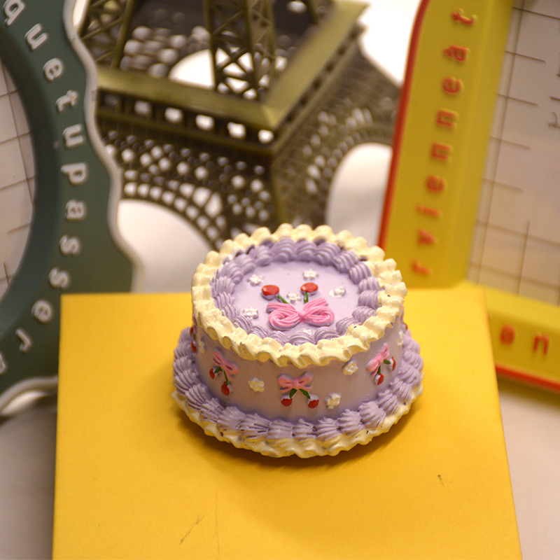 3D立体食品冰箱贴蛋糕甜品树脂冰箱装饰小摆件食物微缩精美甜点