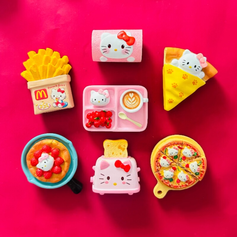 KT小猫食物创意3D立体冰箱贴磁贴个性高级感磁性贴磁吸装饰摆件