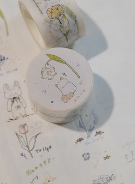 现货胶带分装季雨STUDIO原创小兔系列胶带盐系胶带分装合集