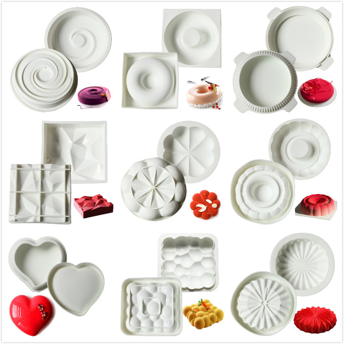 硅胶法式甜点慕斯蛋糕模具圆