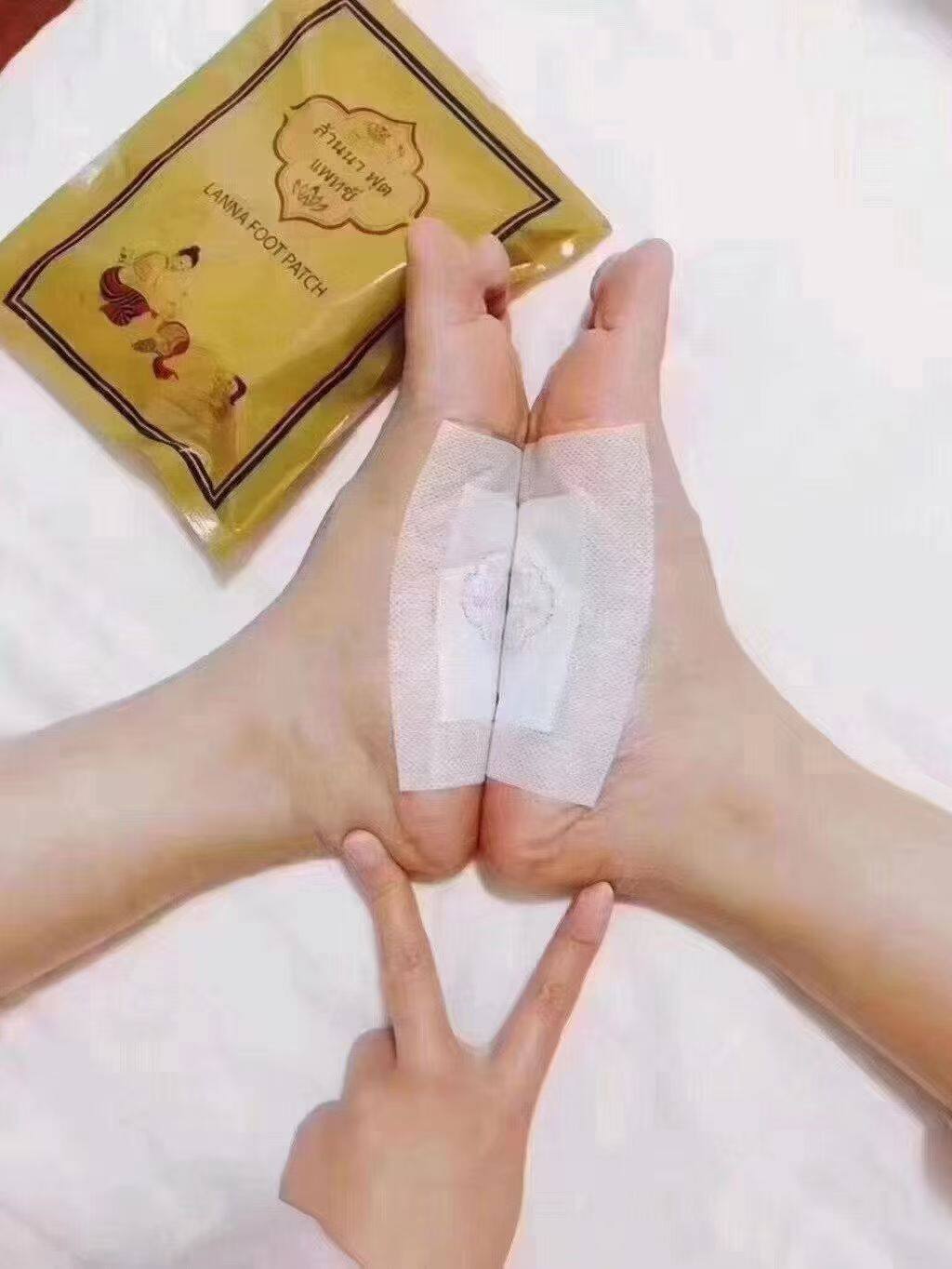 泰国兰纳足贴排毒祛湿美容滋阴驱寒清肠通便睡眠10片 ​