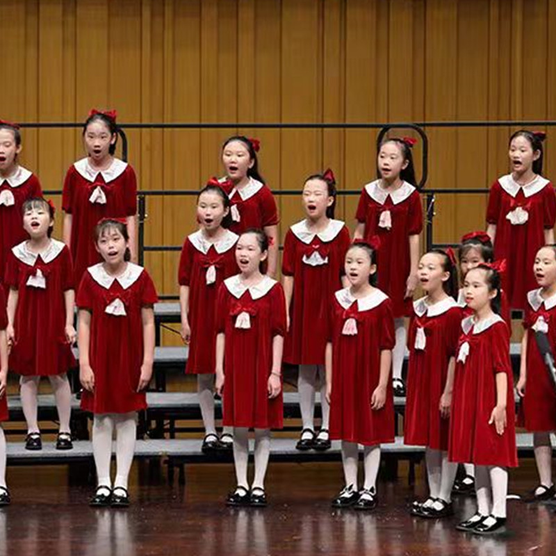 六一儿童合唱演出服中小学生合唱团表演服中国风男女朗诵比赛服装 童装/婴儿装/亲子装 儿童演出服 原图主图