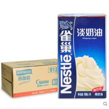 雀巢淡奶油整箱1升装*12盒蛋挞烘焙雀巢饮品淡奶油奶茶店专用