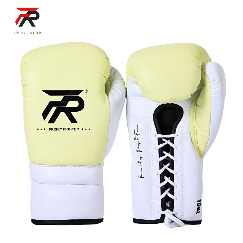 FRISKY专业拳击手套系绳成人男女搏击散打比赛超纤皮乳胶内胆拳套