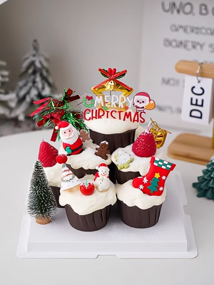圣诞节纸杯塔蛋糕装饰圣诞草圈叶子插件圣诞老人雪人圣诞树摆件,节庆用品/礼品,节日装扮用品,淘宝优惠券,粉丝福利购,淘宝优惠卷