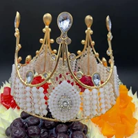 Павлинная синяя королева кружевная корона