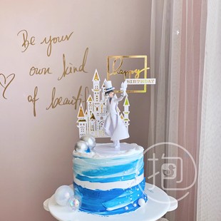 蛋糕装饰摆件怪盗基德手办白衣高帽鸽子名侦探柯南动漫人物魔术师