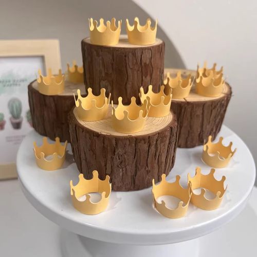 迷你复古蛋糕装饰金色皇冠帽
