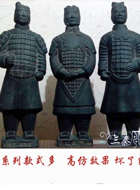 秦俑马俑仿陶土会议旅游外件模型