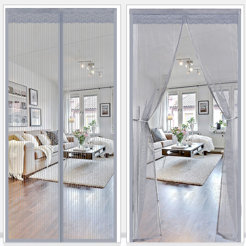 金刚网防蚊门帘免打孔家用隔断帘