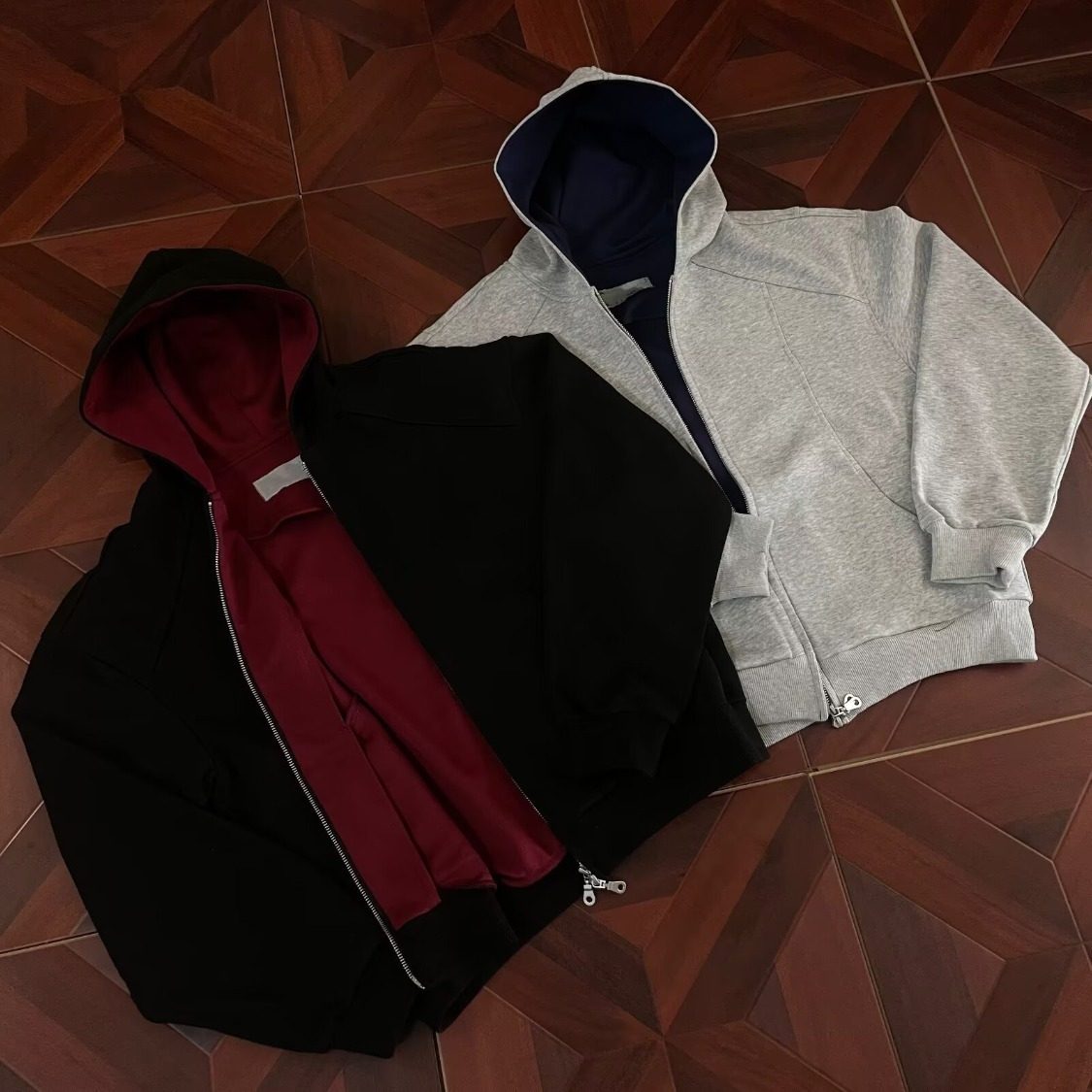 春季新款男女同款高品质拉链卫衣斜纹弹力针织衫休闲外套有大码男,男装,卫衣,淘宝优惠券,粉丝福利购,淘宝优惠卷