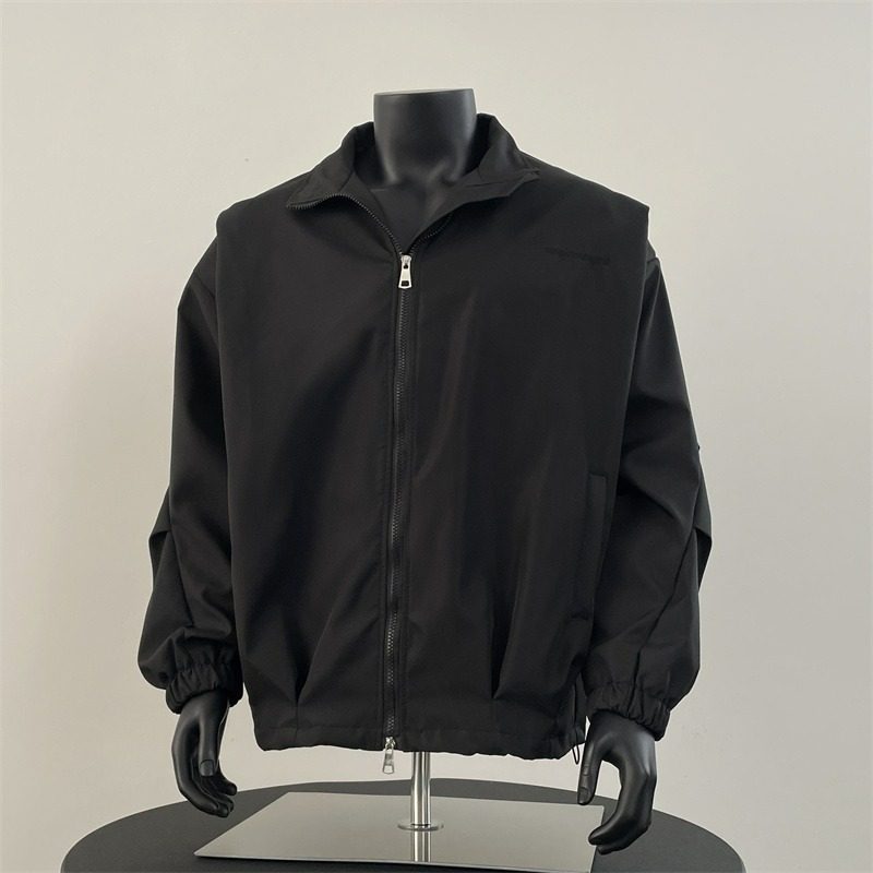 户外徒步冲锋衣夹克男春季美式潮牌痞帅高级感结构宽松飞行员外套