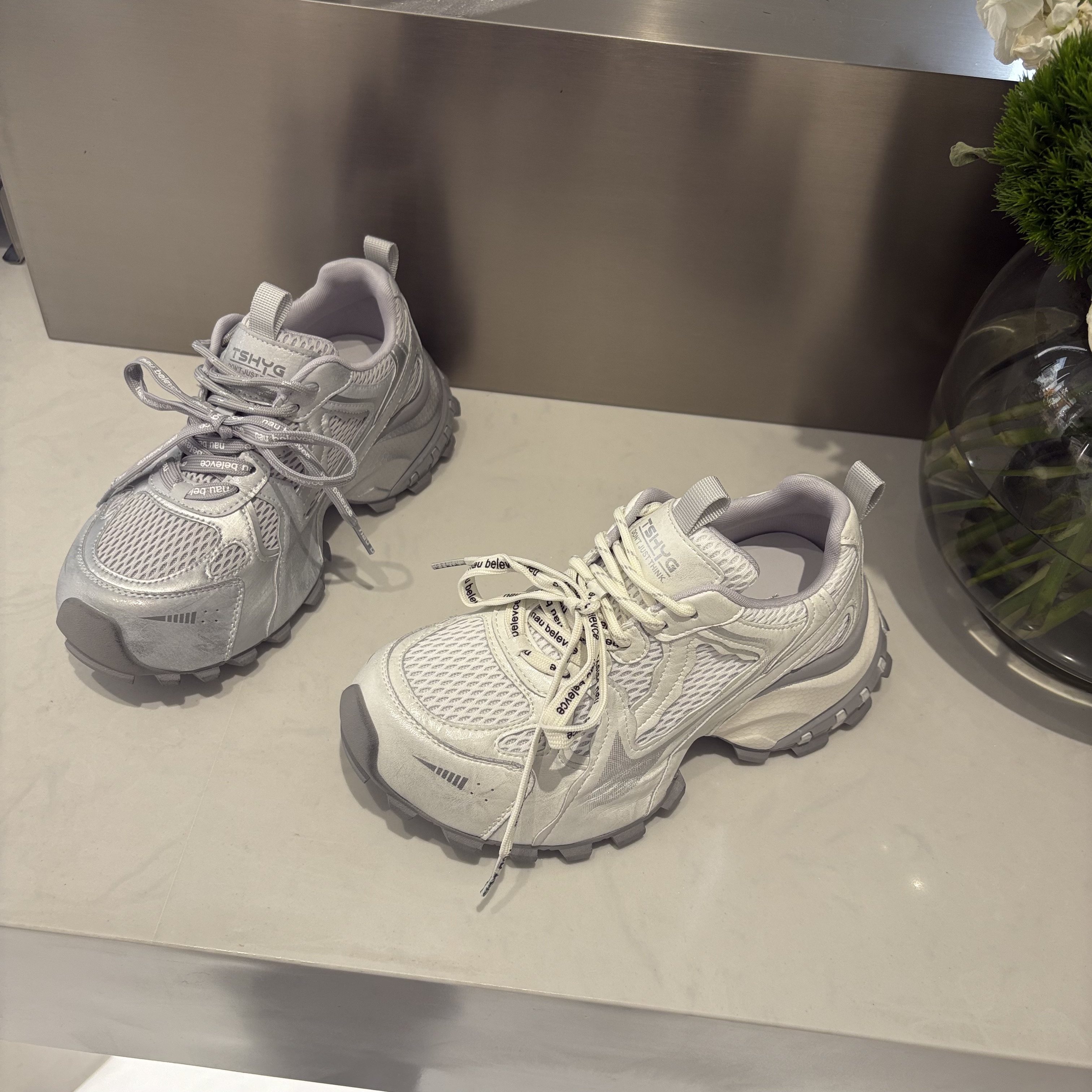 欧洲站2026春季新款厚底老爹鞋松糕底圆头休闲运动女鞋MG专柜户外,女鞋,时尚休闲鞋,淘宝优惠券,粉丝福利购,淘宝优惠卷