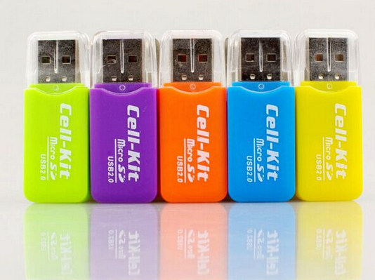新款冰爽 TF卡手机内存卡读卡器 高速2.0读卡器