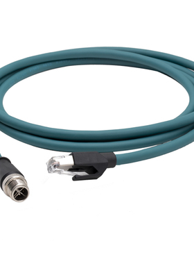 M12X编码千兆屏蔽网KeyenceOP-87360康耐视ccb-84901相机双绞网线