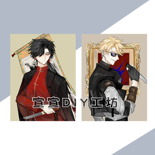 ch国拟钥匙扣CountryHumans吧唧美瓷同人周边原创镭射星星扣挂件