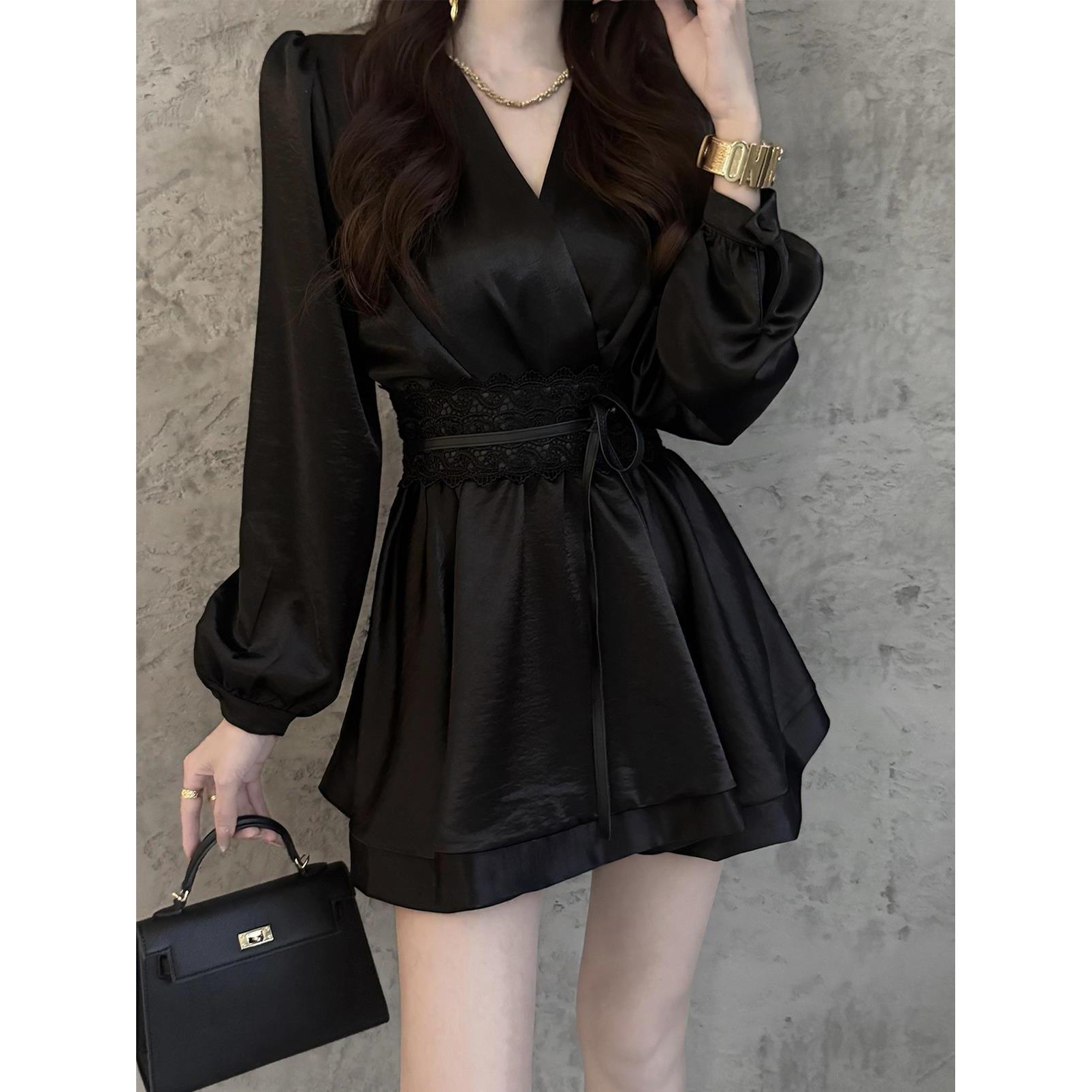 ZACOCO春夏穿搭一整套女2025新款高级感法式气质衬衫短裤两件套装