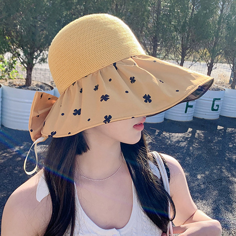 渔夫帽女夏大檐防紫外线遮阳帽韩版百搭防晒帽日系透气沙滩太阳帽