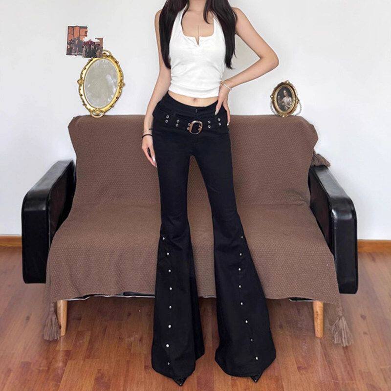 显瘦小众裤子牛仔裤辣妹女设计