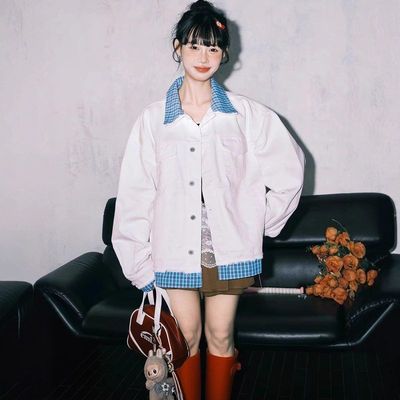 复古个性百搭设计感工装休闲夹克