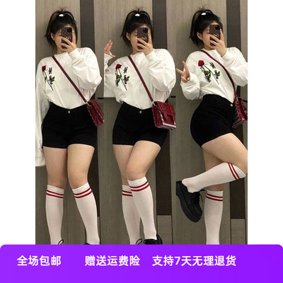 女黑色超短夏季牛仔短裤辣妹显