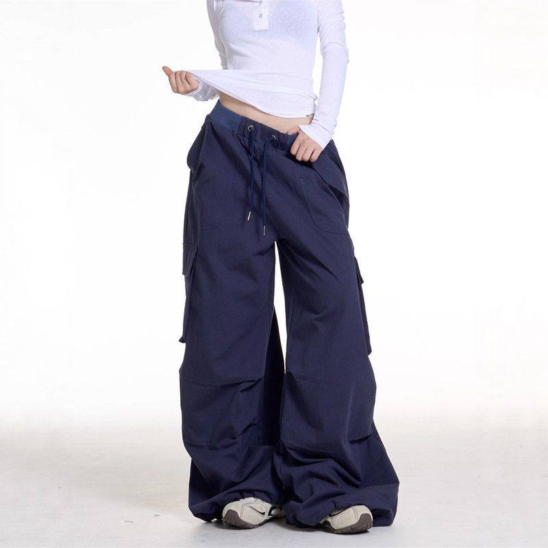 休闲休闲裤美式口袋新款复古2025百搭休闲宽松显瘦辣妹女工装裤多,女装/女士精品,休闲裤,淘宝优惠券,粉丝福利购,淘宝优惠卷