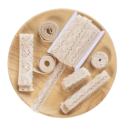 蕾丝棉线花边麻绳手工编织diy