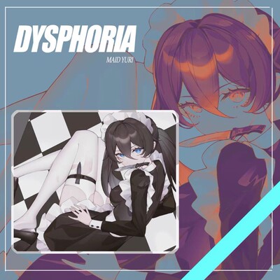 DysphoriaMaidYuri玻璃鼠标垫