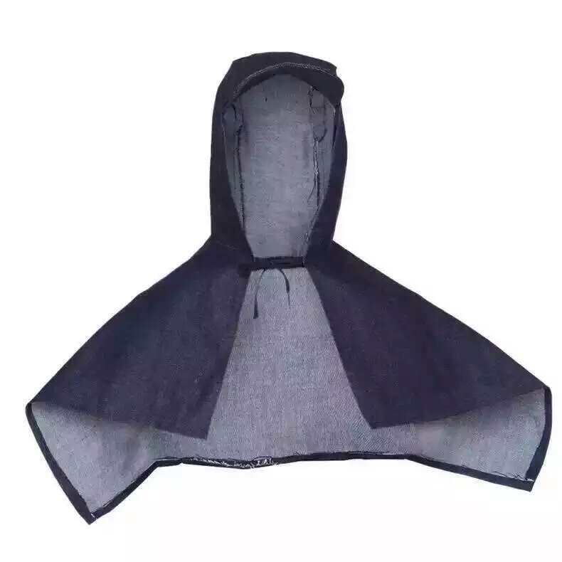 包邮劳保披风帽 披肩帽子防尘帽 劳保牛仔披风帽 工作防尘帽
