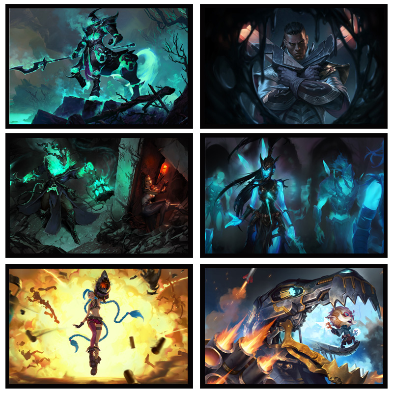 英雄联盟LOL电竞房网咖网吧挂画