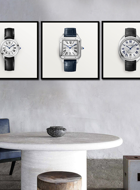 蓝气球卡手表装饰画钟表行奢侈品海报挂画工作室名贵表专柜店壁画