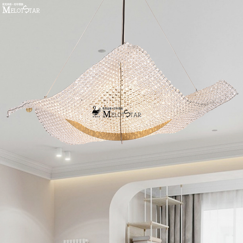 意式轻奢现代简约飞毯水晶吊灯