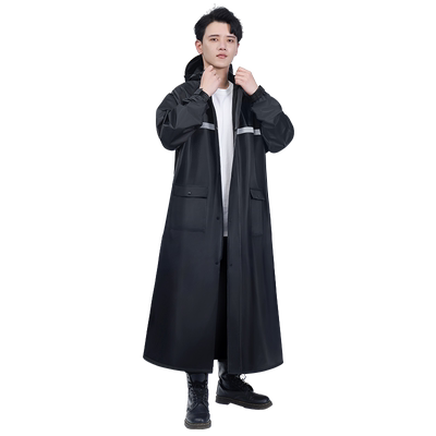 正雨长款成人单人电动车雨衣连体