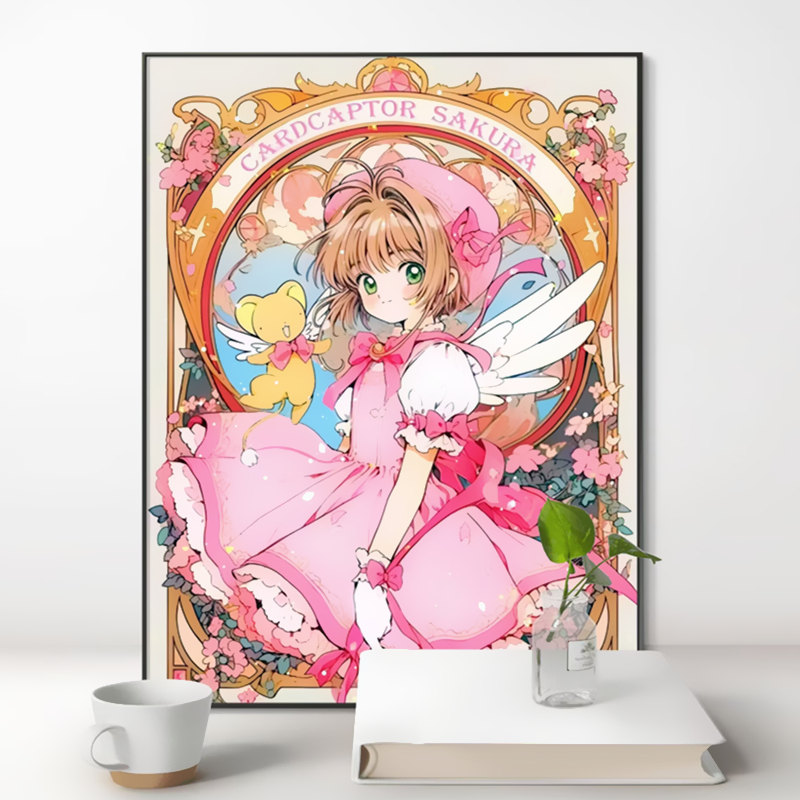 百變小櫻鉆石畫貼鉆自繡十字繡