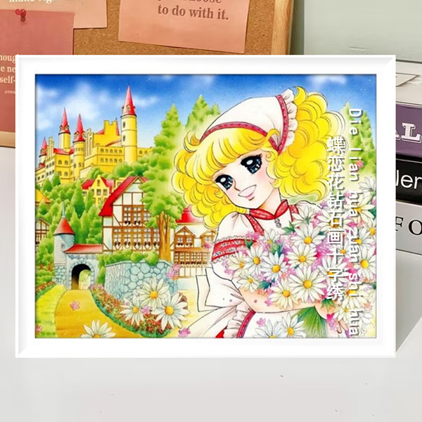 卡通动漫小甜甜钻石画印花十字绣