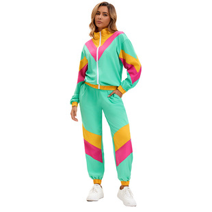 舞台演出服 欧美嘻哈摇滚运动装 2025年年新款 复古70年代迪斯科服装