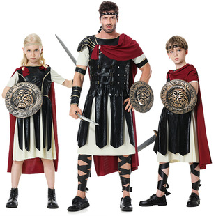 中世纪万圣节古罗马勇士盾牌刀剑角斗士cosplay舞台角色扮演服