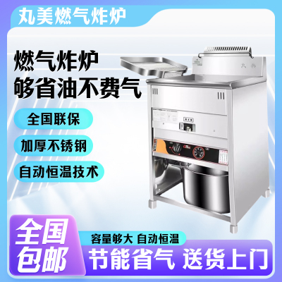 丸美燃气油炸锅炸炉大容量恒温