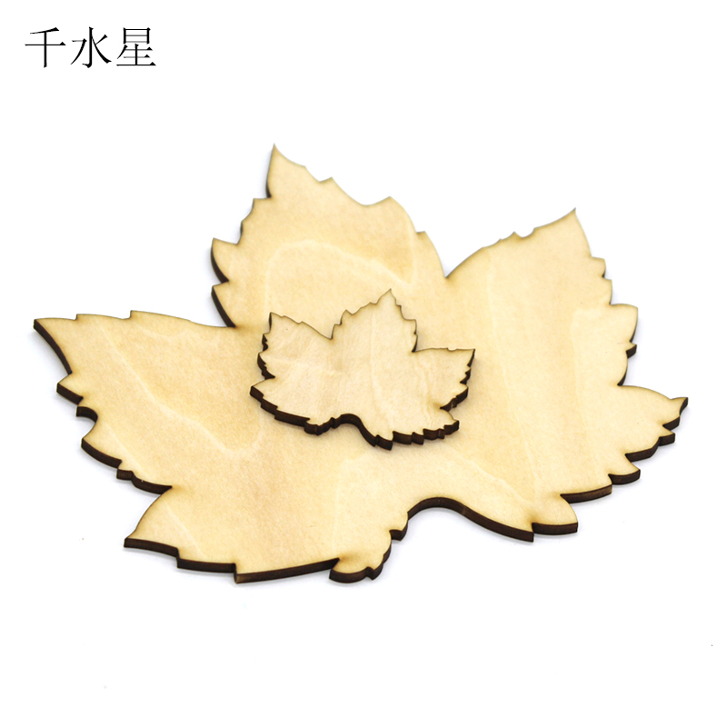 枫叶木板模型千水星多规格可定制