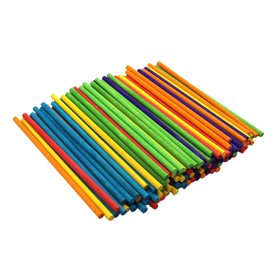 彩色桦木棒儿童手工制作diy