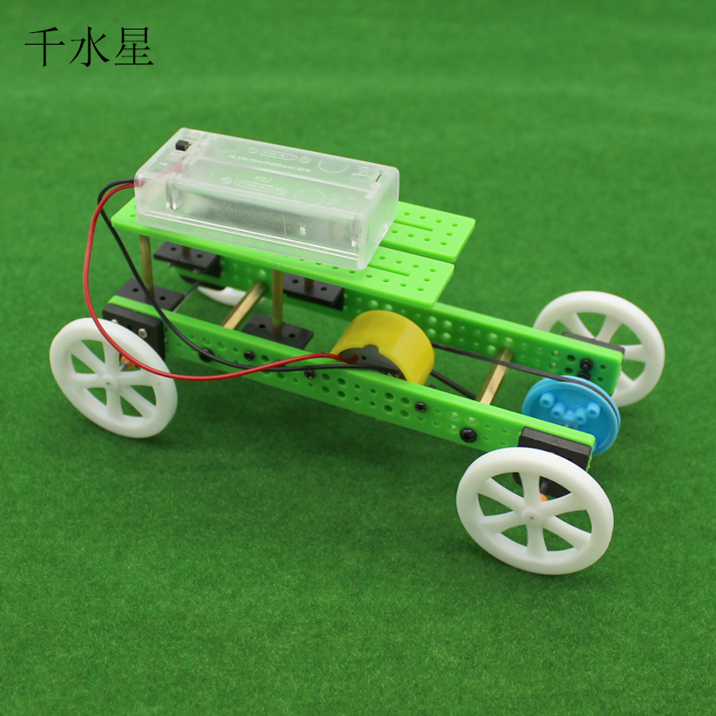 双层板条小车1号DIY手工拼装模型玩教具学生创客科技小制作小发明