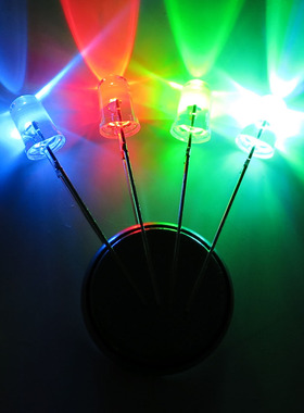 慢闪led灯 七彩发光二极管频闪闪光灯 diy手工制作礼物配件 3v
