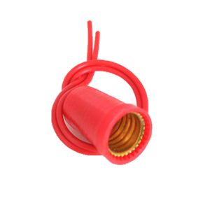 带线灯泡座 迷你黄铜灯座 手电筒电珠底座圆头小灯泡底座带线螺口